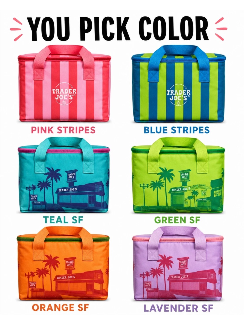 Trader Joe's Teal Mini Insulated Lunch Bag Teal SF - Picture 2 of 2